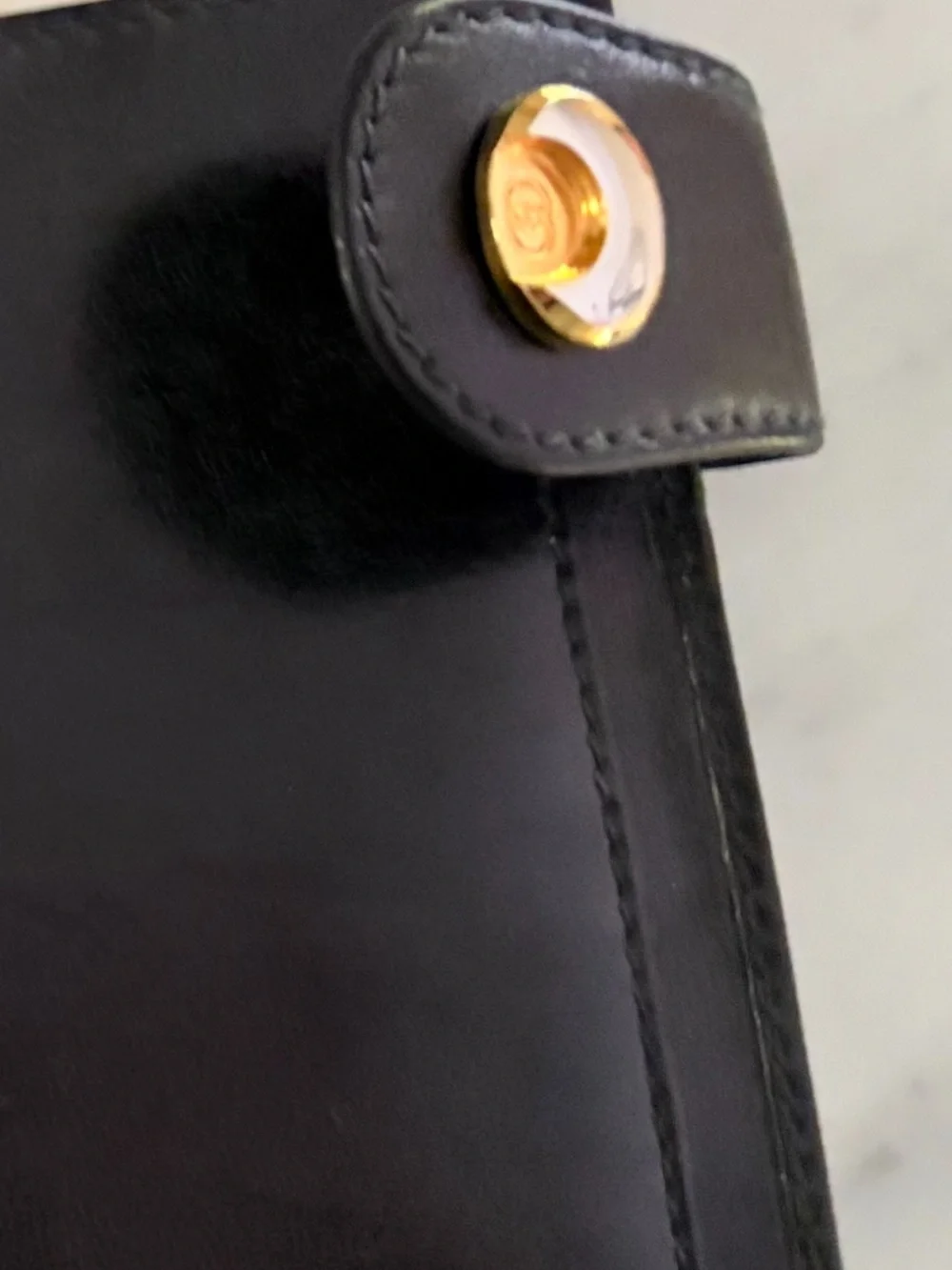 Vintage Gucci black leather travel Wallet Passport - Picture 6 of 6